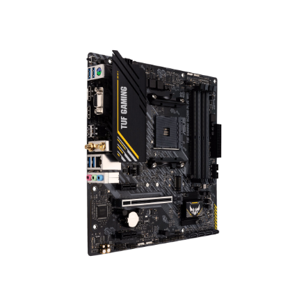 Asus | TUF GAMING A520M-PLUS | Processor family AMD | Processor socket AM4 | DDR4 | Memory slots 4 | Supported hard disk drive interfaces SATA, M.2 | Number of SATA connectors 4 | Chipset AMD A520 | Micro ATX - Image 7