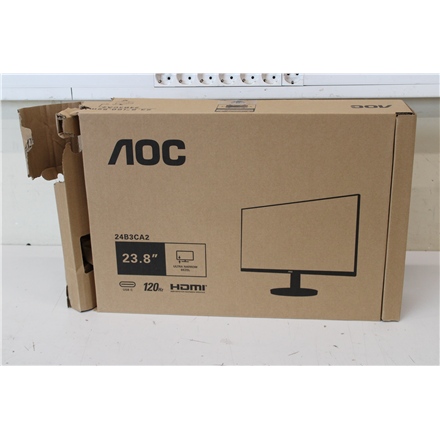 SALE OUT. AOC 24B3CA2 23.8" IPS/1920x1080/16:9/1ms/250cd/m2/HDMI, Audio out, USB | AOC SALE OUT. | 24B3CA2 | 23.8 " | IPS | FHD | 100 Hz | 1 ms | 1920 x 1080 pixels | 250 cd/m² | HDMI ports quantity 1 | Black | Warranty 36 month(s) | DAMAGED PACKAGING - Image 2