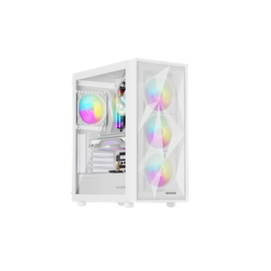 Genesis Gaming PC Case | Diaxid 605 ARGB | White | Midi Tower