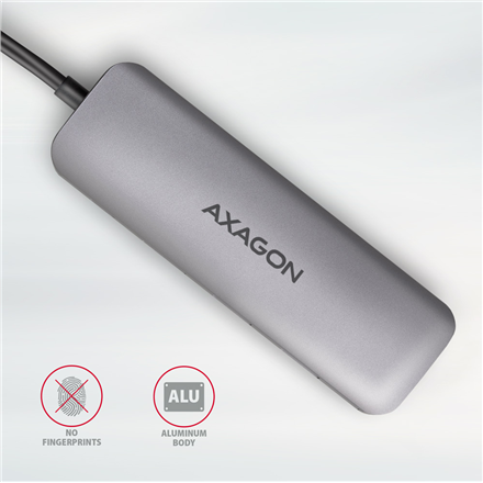 AXAGON SuperSpeed USB-C COMBO 5in1 hub | HMC-HCR3A - Image 4