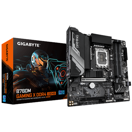 Gigabyte B760M GAMING X DDR4 GEN5 | Processor family Intel | Processor socket LGA1700 | DDR4 | Supported hard disk drive interfaces M.2, SATA | Number of SATA connectors 4 - Image 2