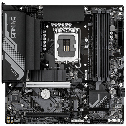 Gigabyte B760M GAMING X DDR4 GEN5 | Processor family Intel | Processor socket LGA1700 | DDR4 | Supported hard disk drive interfaces M.2, SATA | Number of SATA connectors 4 - Image 3