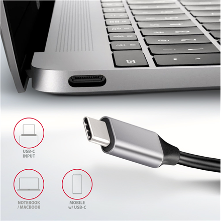 AXAGON SuperSpeed USB-C COMBO 5in1 hub | HMC-HCR3A - Image 7