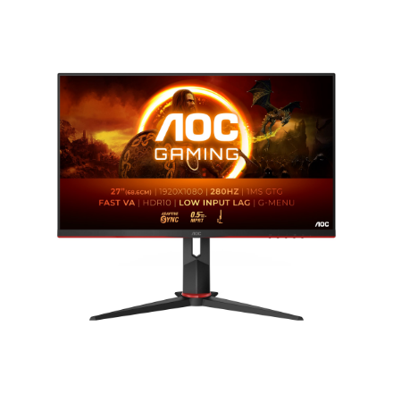 AOC | 27G2ZN3/BK | 27 " | VA | FHD | 16:9 | 280 Hz | 1 ms | 1920 x 1080 pixels | 300 cd/m² | HDMI ports quantity 2 - Image 2