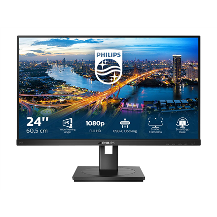 Philips | 243B1/00 | 23.8 " | IPS | FHD | 16:9 | 75 Hz | 4 ms | 1920 x 1080 pixels | 250 cd/m² | HDMI ports quantity 1 | Black - Image 3