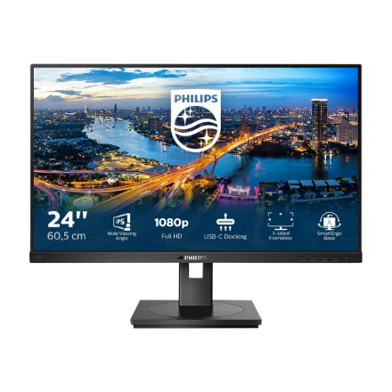 Philips | 243B1/00 | 23.8 " | IPS | FHD | 16:9 | 75 Hz | 4 ms | 1920 x 1080 pixels | 250 cd/m² | HDMI ports quantity 1 | Black - Image 4