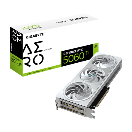 Gigabyte GeForce RTX 5060 Ti AERO OC 8G | NVIDIA | 8 GB | GeForce RTX™5060 Ti | GDDR7 | HDMI ports quantity 1 | PCI-E 5.0 - Image 2