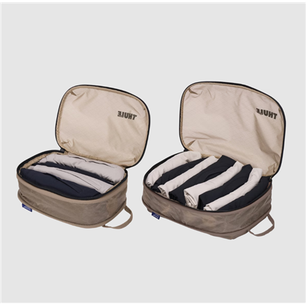 Thule Compression Cube Set, Small/Medium | Packing Cube | Gentle Beige - Image 5
