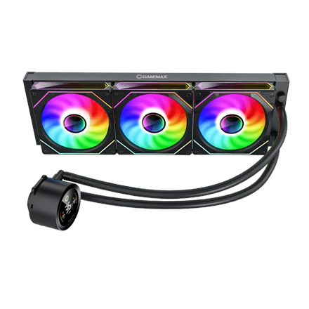 Gamemax CPU Liquid Cooler | ICEBURG 360 DIGITAL BK | Black - Image 5