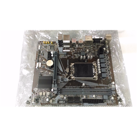 SALE OUT. Gigabyte H610M S2H V3 DDR4 G1.0 | Processor family Intel | Processor socket LGA1700 | DDR4 | Supported hard disk drive interfaces SATA, M.2 | Number of SATA connectors 4 | USED, REFURBISHED, WITHOUT ACCESSORIES, ONLY BACK PANEL INCLUDED - Image 2