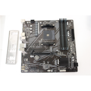 SALE OUT. Gigabyte B550M K 1.0 M/B | Processor family AMD | Processor socket AM4 | DDR4 DIMM | Memory slots 4 | Supported hard disk drive interfaces SATA, M.2 | Number of SATA connectors 4 | Chipset AMD B550 | Micro ATX | USED, REFURBISHED, WITHOUT ORIGINAL PACKAGING AND ACCESSORIES, ONLY BACK PANEL INCLUDED