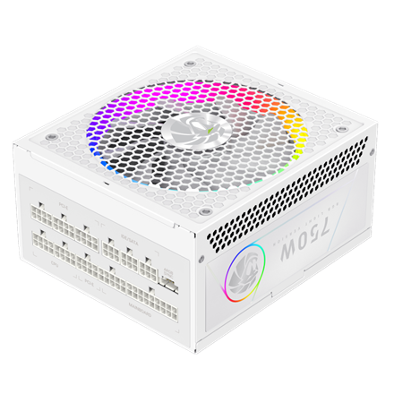 Gamemax PSU | RGB 750G WH | 750 W | Gold | White | Full Modular - Image 4