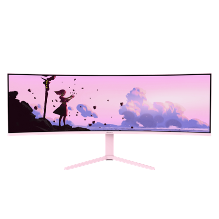 Arozzi Nova | 49 " | VA | 32:9 | 165 Hz | 4 ms | 5120 x 1440 pixels | 350 cd/m² | HDMI ports quantity 2 | Pink - Image 4