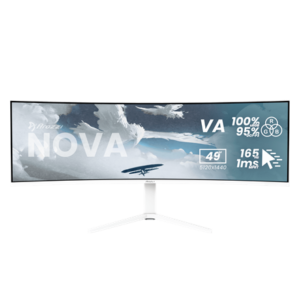 Arozzi Nova | 49 " | VA | 32:9 | 165 Hz | 4 ms | 5120 x 1440 pixels | 350 cd/m² | HDMI ports quantity 2 | White