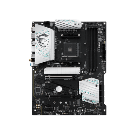 MSI B550 GAMING WIFI | Processor family AMD | Processor socket AM4 | DDR4 | Supported hard disk drive interfaces SATA, M.2 | Number of SATA connectors 6 - Image 2