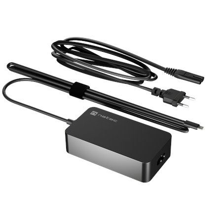 Natec Laptop Charger Gan USB-C 65W for Laptops, Tablets, Phones | NZU-2361 - Image 2