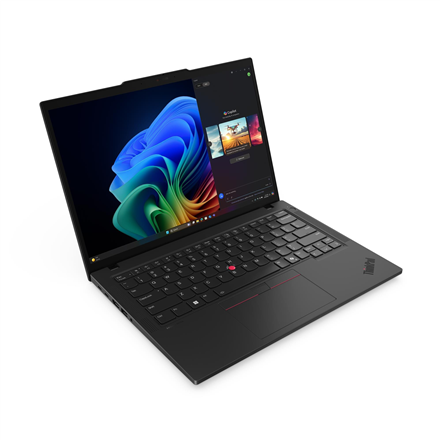 Lenovo ThinkPad T14 G6 Intel | Black | 14 " | IPS | WUXGA | 1920 x 1200 pixels | Anti-glare | Intel Core Ultra 5 | 228V | 32 GB | Soldered LPDDR5x | Solid-state drive capacity 512 GB | Intel Arc Graphics 130V | Windows 11 Pro | 802.11be | Bluetooth version 5.4 | Keyboard language English | Keyboard backlit | Warranty 36 month(s) | Battery warranty 12 month(s) - Image 3
