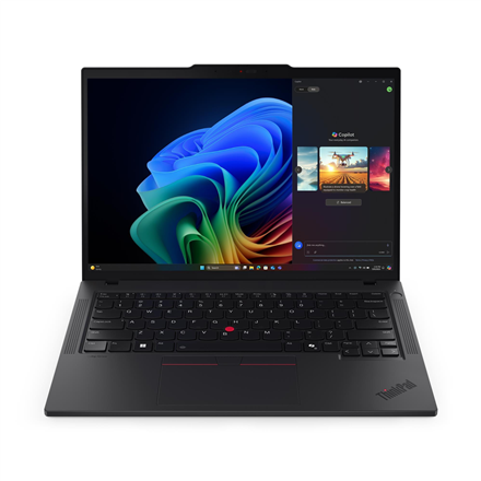 Lenovo ThinkPad T14 G6 Intel | Black | 14 " | IPS | WUXGA | 1920 x 1200 pixels | Anti-glare | Intel Core Ultra 5 | 226V | 16 GB | Soldered LPDDR5x | Solid-state drive capacity 512 GB | Intel Arc Graphics 130V | Windows 11 Pro | 802.11be | Bluetooth version 5.4 | Keyboard language Nordic | Keyboard backlit | Warranty 36 month(s) | Battery warranty 12 month(s) - Image 2