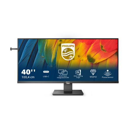 Philips | USB-C Hub Monitor | 40B1U5600/00 | 40 " | IPS | WQHD | 21:9 | 120 Hz | 4 ms | 3440 x 1440 | 500 cd/m² | HDMI ports quantity 1 | Black - Image 5