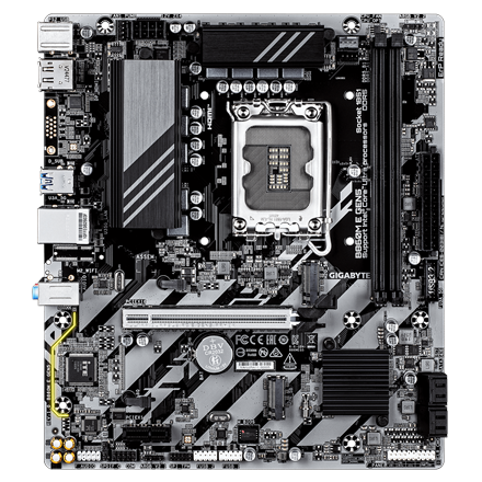 Gigabyte B860M E GEN5 | Processor family Intel | Processor socket LGA1851 | DDR5 | Number of SATA connectors 4 | Supported hard disk drive interfaces SATA, M.2 - Image 3