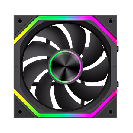 Gamemax FN12A-N2 WL | Case fan | Black - Image 5