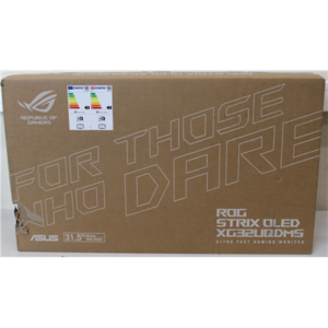 SALE OUT. ASUS ROG Strix XG32UQDMS Gaming Monitor 32" 3840x2160/16:9/250cd/m2/0.03ms Dispaly port, HDMI, USB_C, Headphone port | Asus ROG Strix XG32UQDMS | 32 " | QD-OLED | 4K | 16:9 | 240 Hz | 0.03 ms | 3840 x 2160 pixels | 250 cd/m² | HDMI ports quantity 2 | Black | Warranty 36 month(s) | DAMAGED PACKAGING
