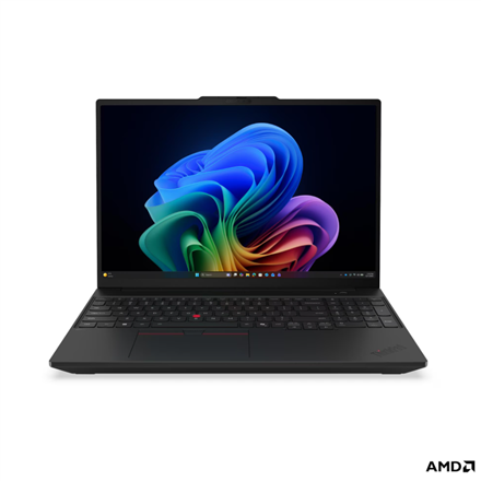 Lenovo ThinkPad T16 G5 AMD | Black | 16 " | IPS | WUXGA | 1920 x 1200 pixels | Anti-glare | AMD Ryzen 5 PRO | 215 | 16 GB | SODIMM DDR5 | Solid-state drive capacity 512 GB | AMD Radeon 740M Graphics | Windows 11 Pro | 802.11be | Bluetooth version 5.4 | Keyboard language English | Keyboard backlit | Warranty 36 month(s) | Battery warranty 12 month(s) - Image 2