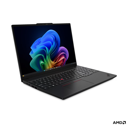 Lenovo ThinkPad T16 G5 AMD | Black | 16 " | IPS | WUXGA | 1920 x 1200 pixels | Anti-glare | AMD Ryzen 5 PRO | 215 | 16 GB | SODIMM DDR5 | Solid-state drive capacity 512 GB | AMD Radeon 740M Graphics | Windows 11 Pro | 802.11be | Bluetooth version 5.4 | Keyboard language Nordic | Keyboard backlit | Warranty 36 month(s) | Battery warranty 12 month(s) - Image 6