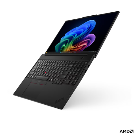 Lenovo ThinkPad T16 G5 AMD | Black | 16 " | IPS | WUXGA | 1920 x 1200 pixels | Anti-glare | AMD Ryzen 5 PRO | 215 | 16 GB | SODIMM DDR5 | Solid-state drive capacity 512 GB | AMD Radeon 740M Graphics | Windows 11 Pro | 802.11be | Bluetooth version 5.4 | Keyboard language English | Keyboard backlit | Warranty 36 month(s) | Battery warranty 12 month(s) - Image 4