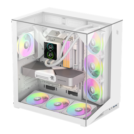 Gamemax Case | NEX C56 VC WH | ATX - Image 5