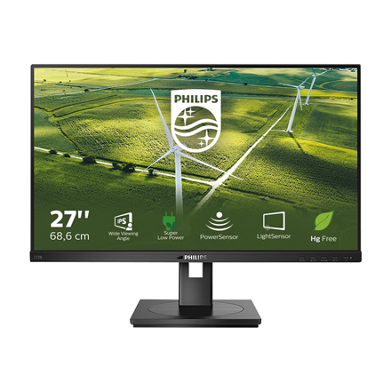 Philips | 272B1G/00 | 27 " | IPS | 16:9 | 75 Hz | 4 ms | 1920 x 1080 pixels | 250 cd/m² | HDMI ports quantity 1 | Black - Image 2