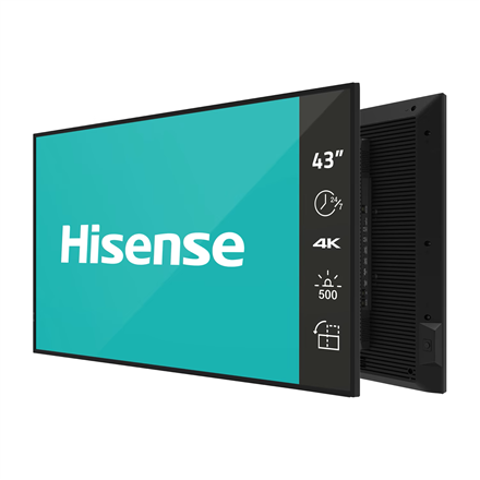 Hisense 43DM66D | Digital Signage Display | 43 " | Landscape/Portrait | 24/7 | Android | Wi-Fi | 8 ms | 178 ° | 178 ° | 500 cd/m² - Image 3