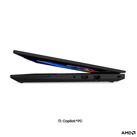 Lenovo ThinkPad T14 G7 AMD | Black | 14 " | IPS | WUXGA | 1920 x 1200 pixels | Anti-glare | AMD Ryzen AI 5 PRO | 440 | 16 GB | SODIMM DDR5 | Solid-state drive capacity 512 GB | AMD Radeon 840M Graphics | Windows 11 Pro | 802.11be | Bluetooth version 5.4 | Keyboard language Nordic | Keyboard backlit | Warranty 36 month(s) | Battery warranty 12 month(s) - Image 7