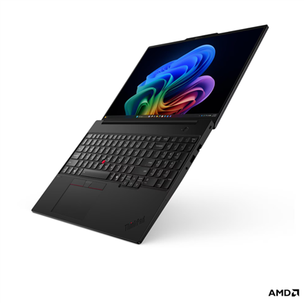 Lenovo ThinkPad T16 G5 AMD | Black | 16 " | IPS | WUXGA | 1920 x 1200 pixels | Anti-glare | AMD Ryzen 5 PRO | 215 | 16 GB | SODIMM DDR5 | Solid-state drive capacity 512 GB | AMD Radeon 740M Graphics | Windows 11 Pro | 802.11be | Bluetooth version 5.4 | Keyboard language Nordic | Keyboard backlit | Warranty 36 month(s) | Battery warranty 12 month(s) - Image 4