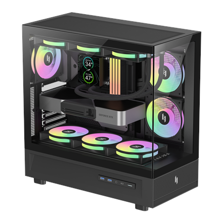 Gamemax Case | NEX C51 BK | ATX/BTF - Image 4
