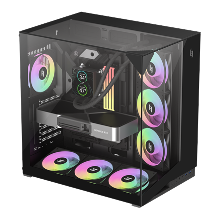 Gamemax Case | NEX C56 VC BK | ATX - Image 4
