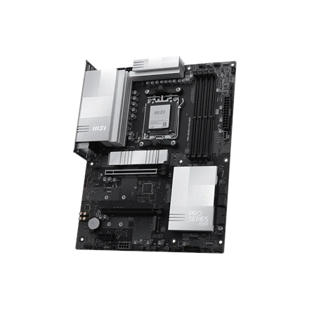 MSI PRO X870E-S EVO WIFI | Processor family AMD | Processor socket AM5 | DDR5 | Supported hard disk drive interfaces SATA, M.2 | Number of SATA connectors 4 - Image 4