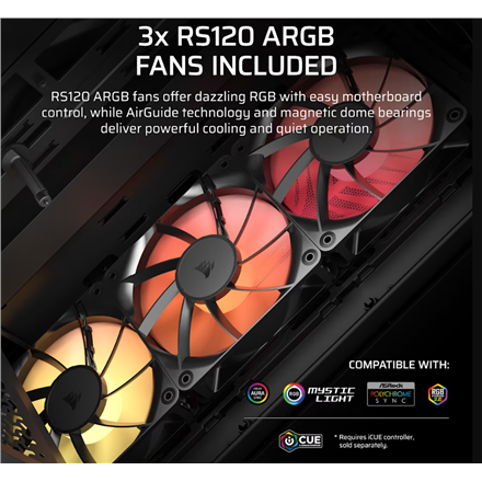 Corsair PC Case | 3200D RS | Black | Mid-Tower - Image 6