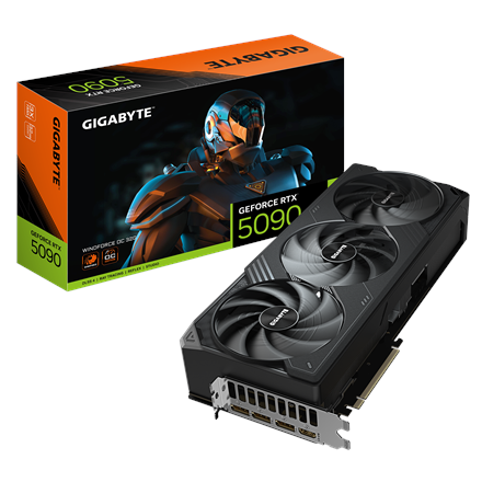 Gigabyte GeForce RTX 5090 WINDFORCE OC 32G | NVIDIA | 32 GB | GeForce RTX 5090 | GDDR7 | HDMI ports quantity 1 | PCI-E 5.0 - Image 2