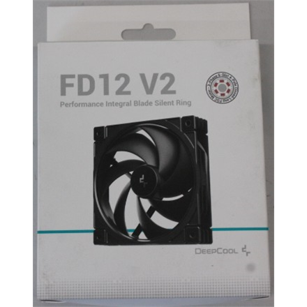 SALE OUT. Deepcool cooling fan R-FD12V2-BKNPN1-G | Deepcool Cooling Fan | FD12 V2 | Black | DAMAGED PACKAGING - Image 2