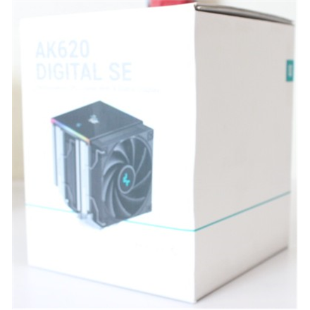SALE OUT. Deepcool AK620 DIGITAL SE CPU Air Cooler | Deepcool CPU Air Cooler | AK620 Digital SE | Black | DAMAGED PACKAGING - Image 3
