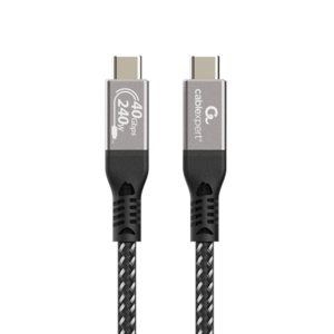 Cablexpert Premium USB4 Type-C charging and data cable, 40 Gbps, 240 W, 0.5 m | CCBP-USB4-CMCM240-0.5M