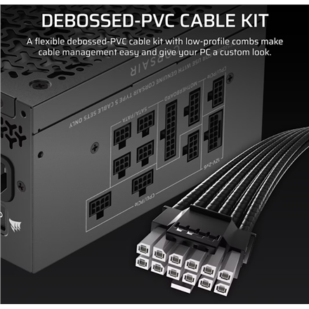 Corsair Fully Modular ATX Power Supply (EU) | RM850x SHIFT | 850 W | Black - Image 6