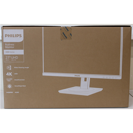 SALE OUT. PHILIPS Business Monitor 27B1N3800/00 IPS 27" 3840x2160/16:9/4ms/ HDMI DisplayPort USB Audio Out | Philips | 27B1N3800/00 | 27 " | IPS | 16:9 | 60 Hz | 4 ms | 3840 x 2160 pixels | 350 cd/m² | HDMI ports quantity 2 | Warranty 24 month(s) | DAMAGED PACKAGING - Image 2