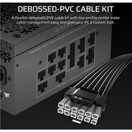 Corsair Fully Modular ATX Power Supply (EU) | RM1000x SHIFT | 1000 W | Black - Image 6