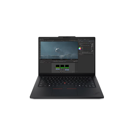 Lenovo ThinkPad P14s G7 Intel | Black | 14.5 " | IPS | WUXGA | 1920 x 1200 pixels | Anti-glare | Intel Core Ultra 7 | 356H | 32 GB | LPCAMM2 LPDDR5X | Solid-state drive capacity 1000 GB | NVIDIA RTX PRO 500 Blackwell Generation | GDDR7 | 6 GB | Windows 11 Pro | 802.11be | Bluetooth version 5.4 | Keyboard language English | Keyboard backlit | Warranty 36 month(s) | Battery warranty 12 month(s) - Image 2