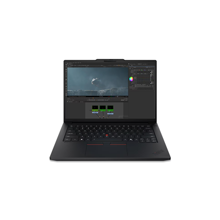 Lenovo ThinkPad P14s G7 Intel | Black | 14.5 " | IPS | WUXGA | 1920 x 1200 pixels | Anti-glare | Intel Core Ultra 7 | 366H | 32 GB | LPCAMM2 LPDDR5X | Solid-state drive capacity 1000 GB | NVIDIA RTX PRO 1000 Blackwell Generation | GDDR7 | 8 GB | Windows 11 Pro | 802.11be | Bluetooth version 5.4 | Keyboard language English | Keyboard backlit | Warranty 36 month(s) | Battery warranty 12 month(s) - Image 2