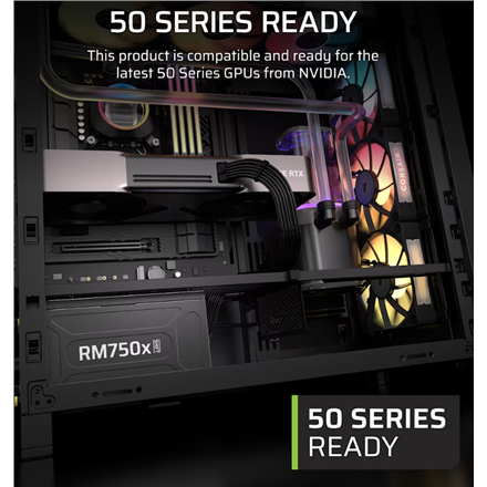 Corsair Fully Modular ATX Power Supply (EU) | RM750x SHIFT | 750 W | Black - Image 4