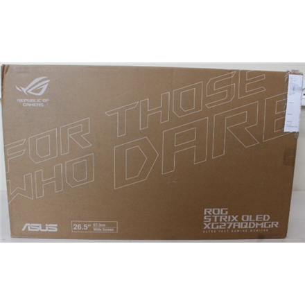 SALE OUT. ASUS ROG Strix XG27AQDMGR Gaming Monitor 27" 2560x1440/16:9/275cd/m2/0.03ms Dispaly port, HDMI, USB_C, Headphone port | Asus ROG Strix XG27AQDMGR | 26.5 " | WOLED | 16:9 | 240 Hz | 0.03 ms | 2560 x 1440 pixels | 1300 cd/m² | HDMI ports quantity 2 | Warranty 36 month(s) | DAMAGED PACKAGING - Image 2