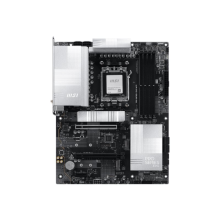 MSI PRO X870E-S EVO WIFI | Processor family AMD | Processor socket AM5 | DDR5 | Supported hard disk drive interfaces SATA, M.2 | Number of SATA connectors 4 - Image 3